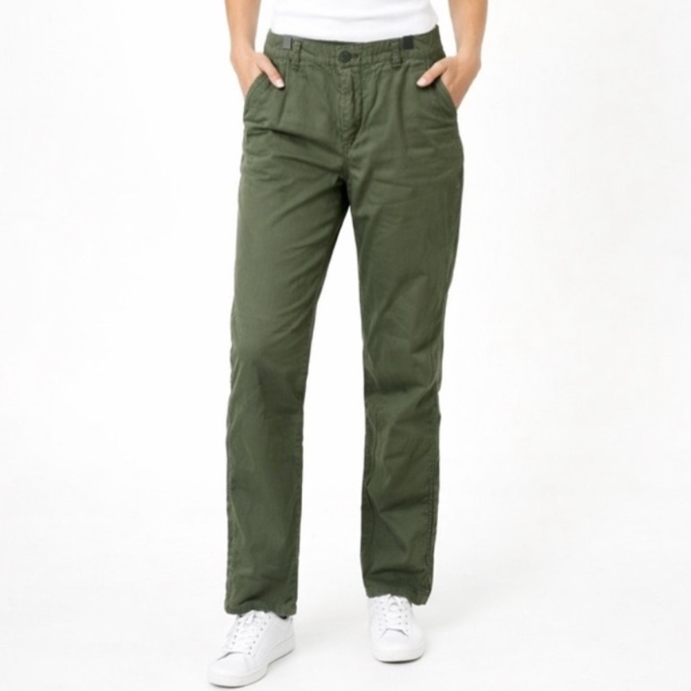 J.Crew Chino Pants Womens 25 Olive Green Straight Leg Casual Utility